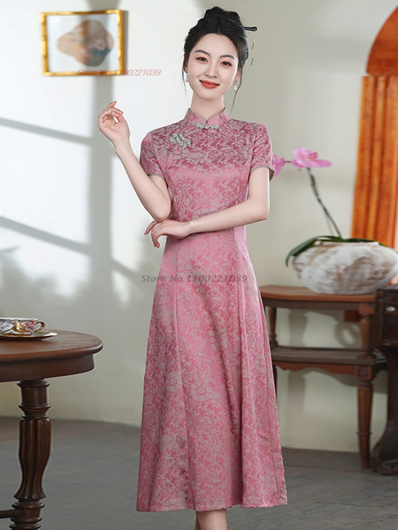 Ao Dai Vietnam Dress - 2026 Vietnam vintage jurk aodai nationale