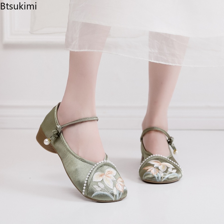Ethnic Fabric - Mode geborduurde damesschoenen in Chinese stijl