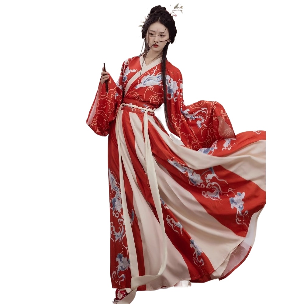 Ethnic Dress Fashion Show - Traditionele Chinese Kleding Hanfu Vrouwen Fee
