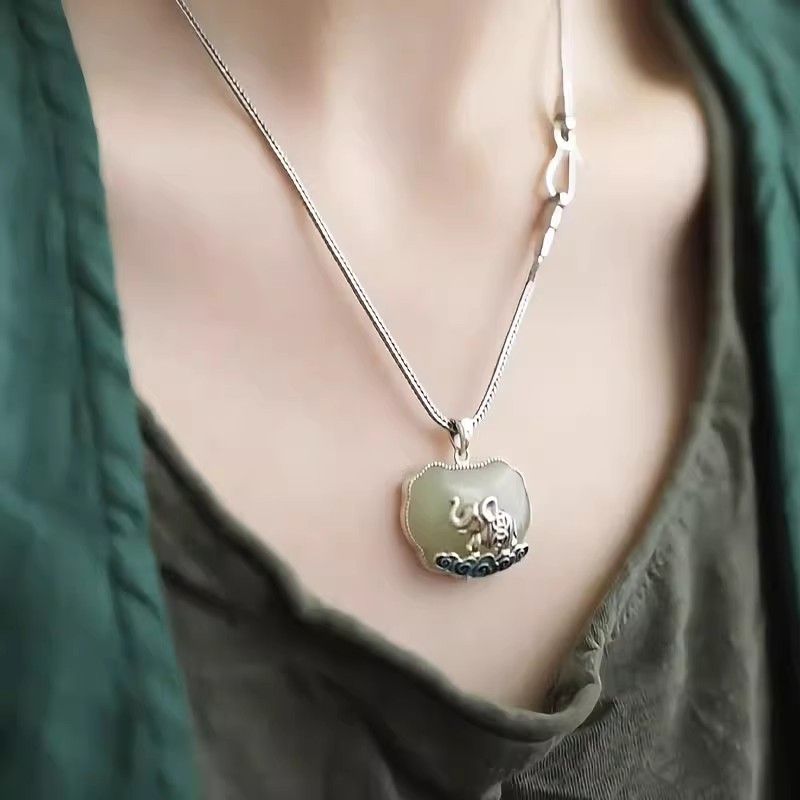 Ethnic Contemporary Fashion - Vintage 925 sterling zilveren cloisonne wolk
