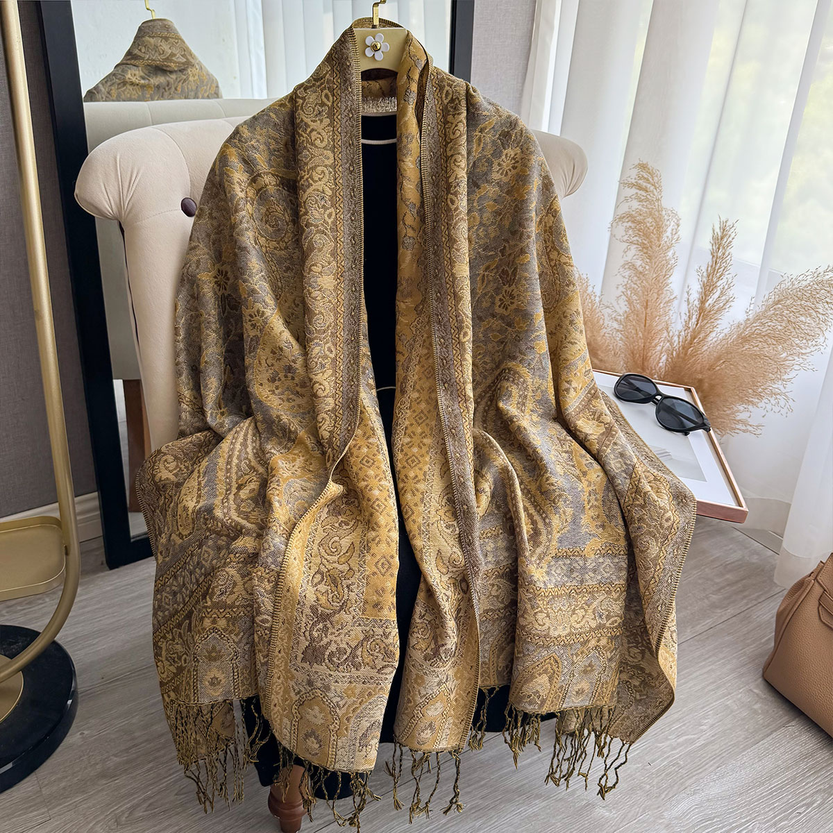 New Ethnic Fashion - 2025 Kwastje Deken Ontwerp Etnische Stijl