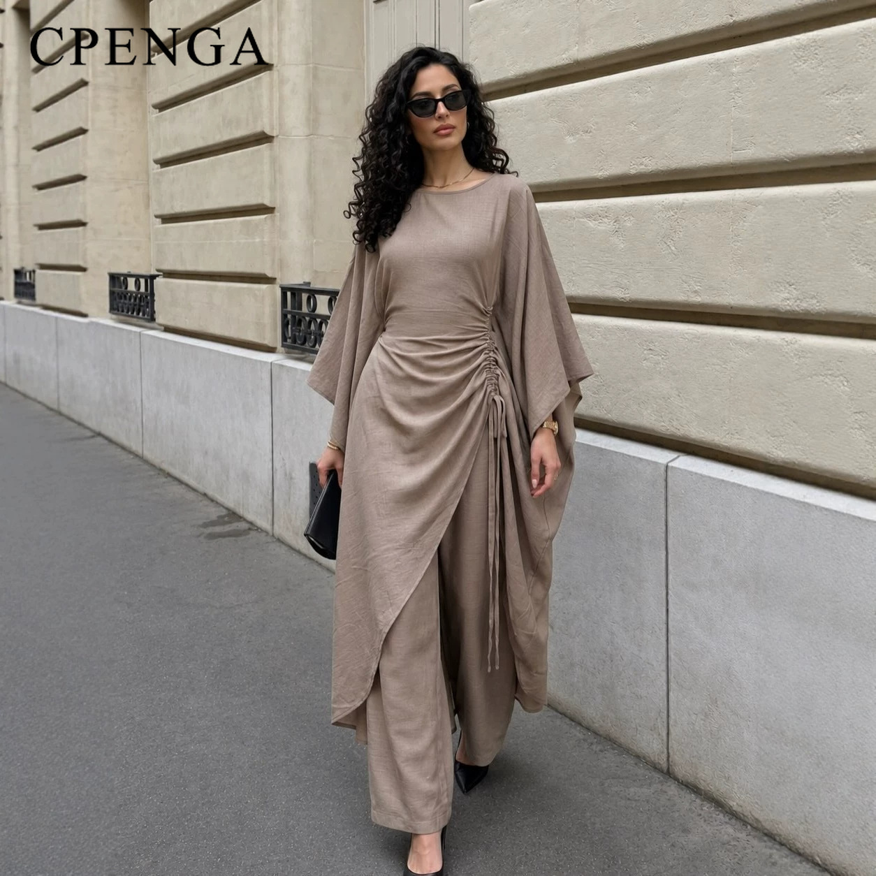 Abaya Modest Wear - Bescheiden moslimvrouwen 2-delige set Abaya met