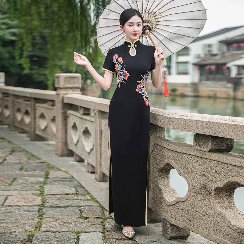Ao Dai Vietnam Dress - Vrouwen traditionele Vietnam Aodai Cheongsam oosterse