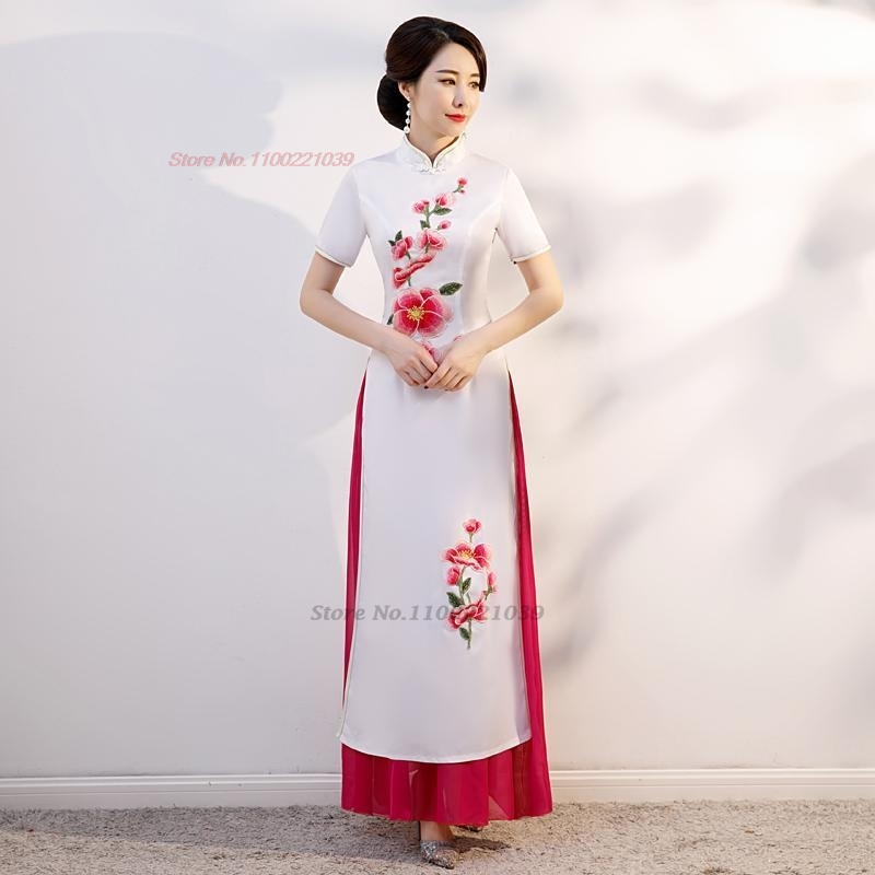 Ao Dai Vietnam Dress - 2026 Vietnam Jurk Aodai Traditionele Chinese