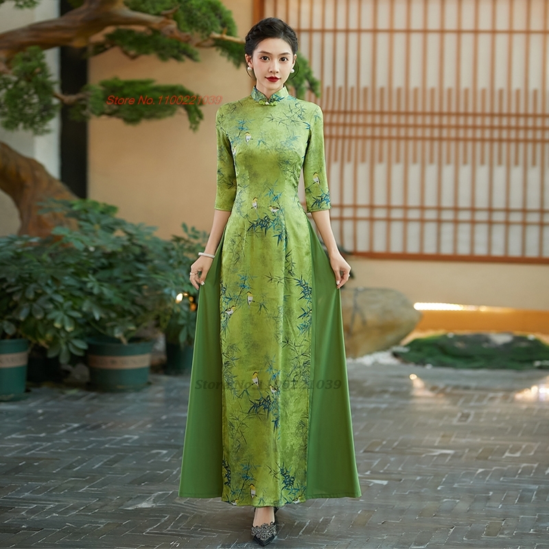 Ao Dai Vietnam Dress - 2026 aodai vietnam jurk verbeterde cheongsam