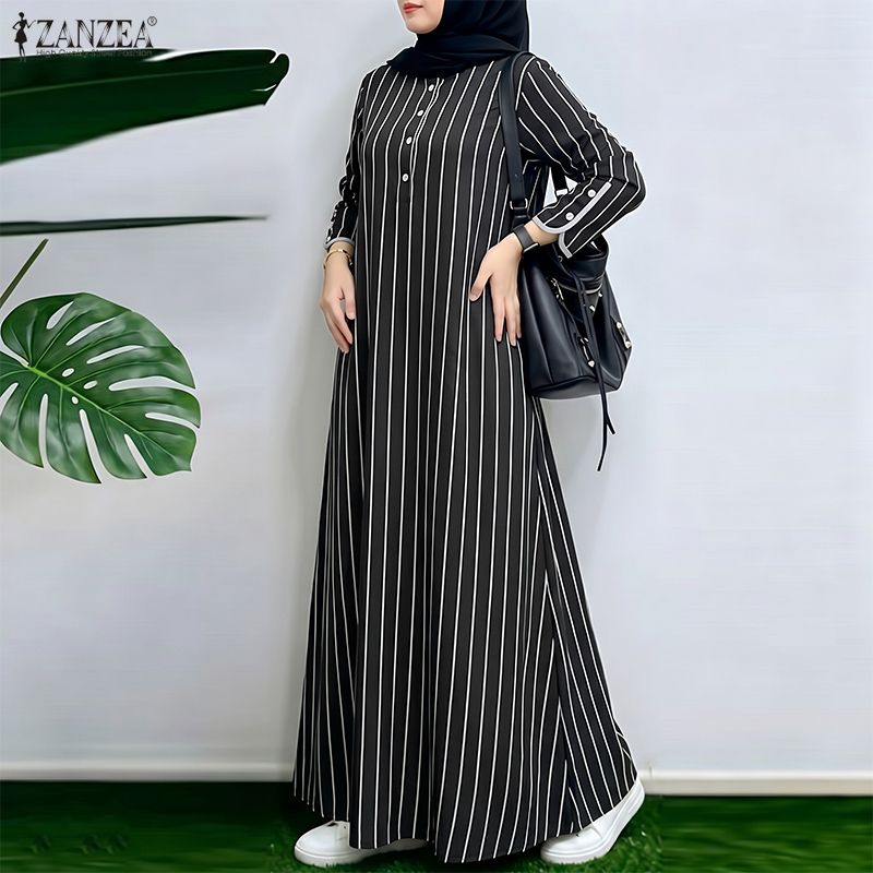 Moslim Bescheiden Gestreepte M - Abaya Modest Wear recensie en prijs