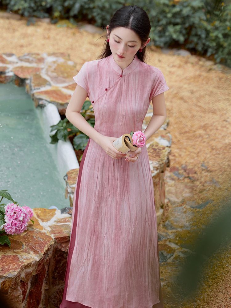 Lente Zomer Vietnam Aodai Chin - Ao Dai Vietnam Dress recensie en prijs
