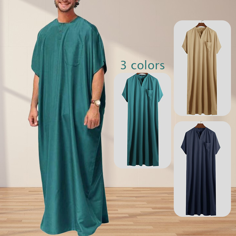 Mannen Korte Mouw Moslim Kafta - Ethnic Gown recensie en prijs