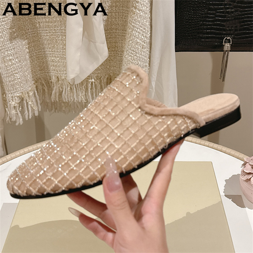 Glanzende kant mesh ronde teen - Ethnic Fashion recensie en prijs
