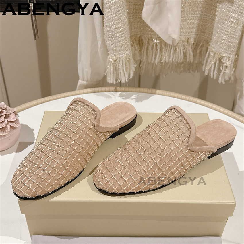 Glanzende kant mesh ronde teen - Ethnic Fashion recensie en prijs