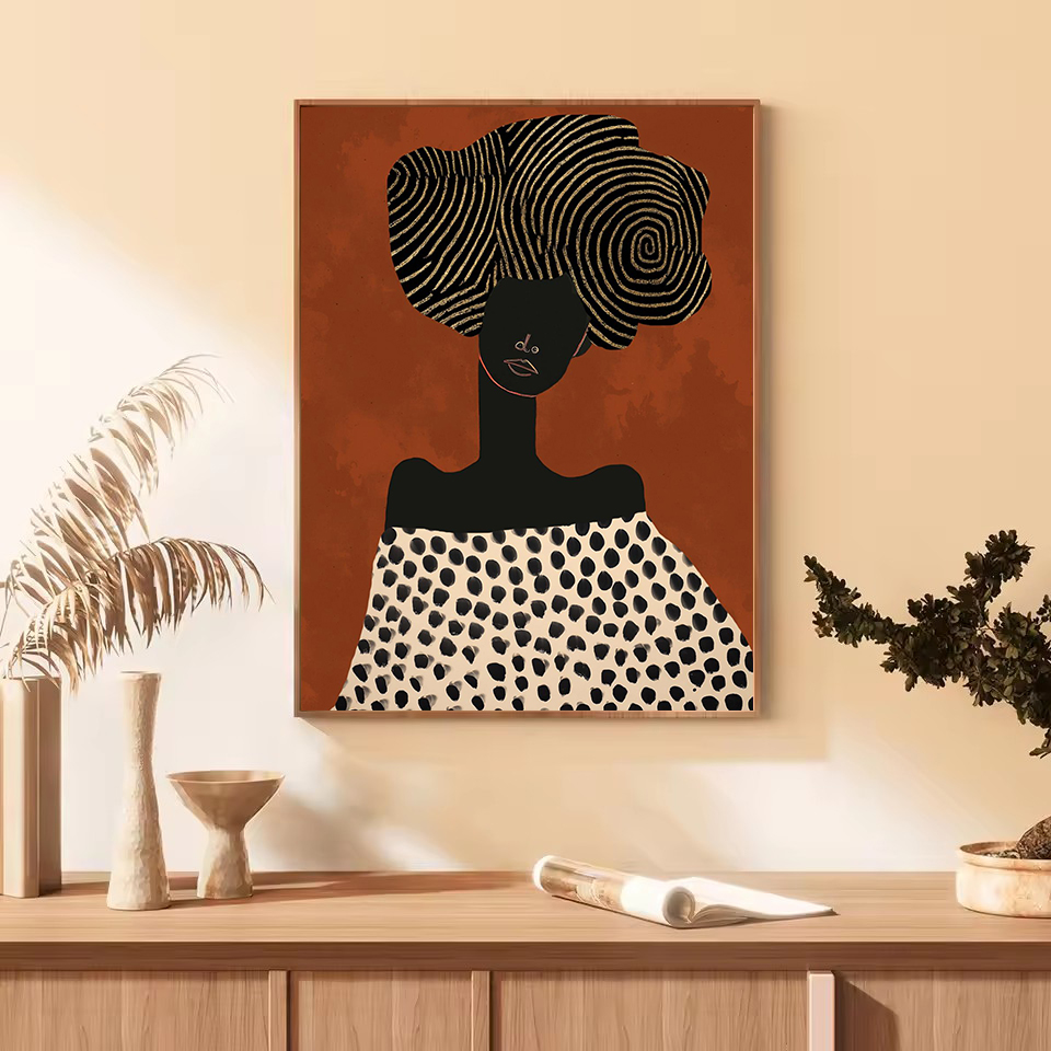 Mode abstracte Afrikaanse figu - Ethnic Contemporary Fashion recensie en prijs