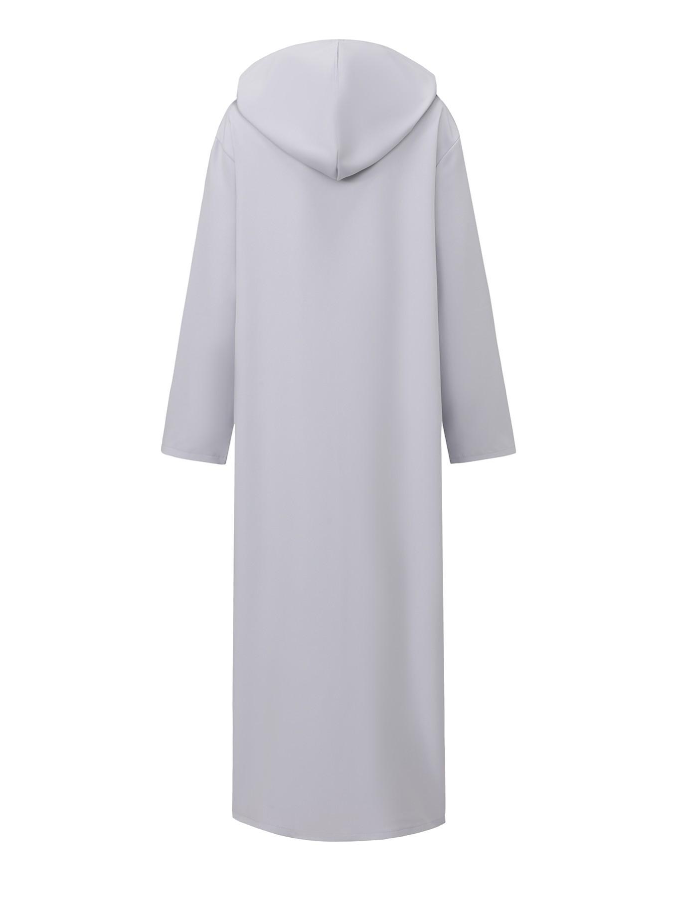 Moslim grijze heren lange mouw - Ethnic Gown recensie en prijs