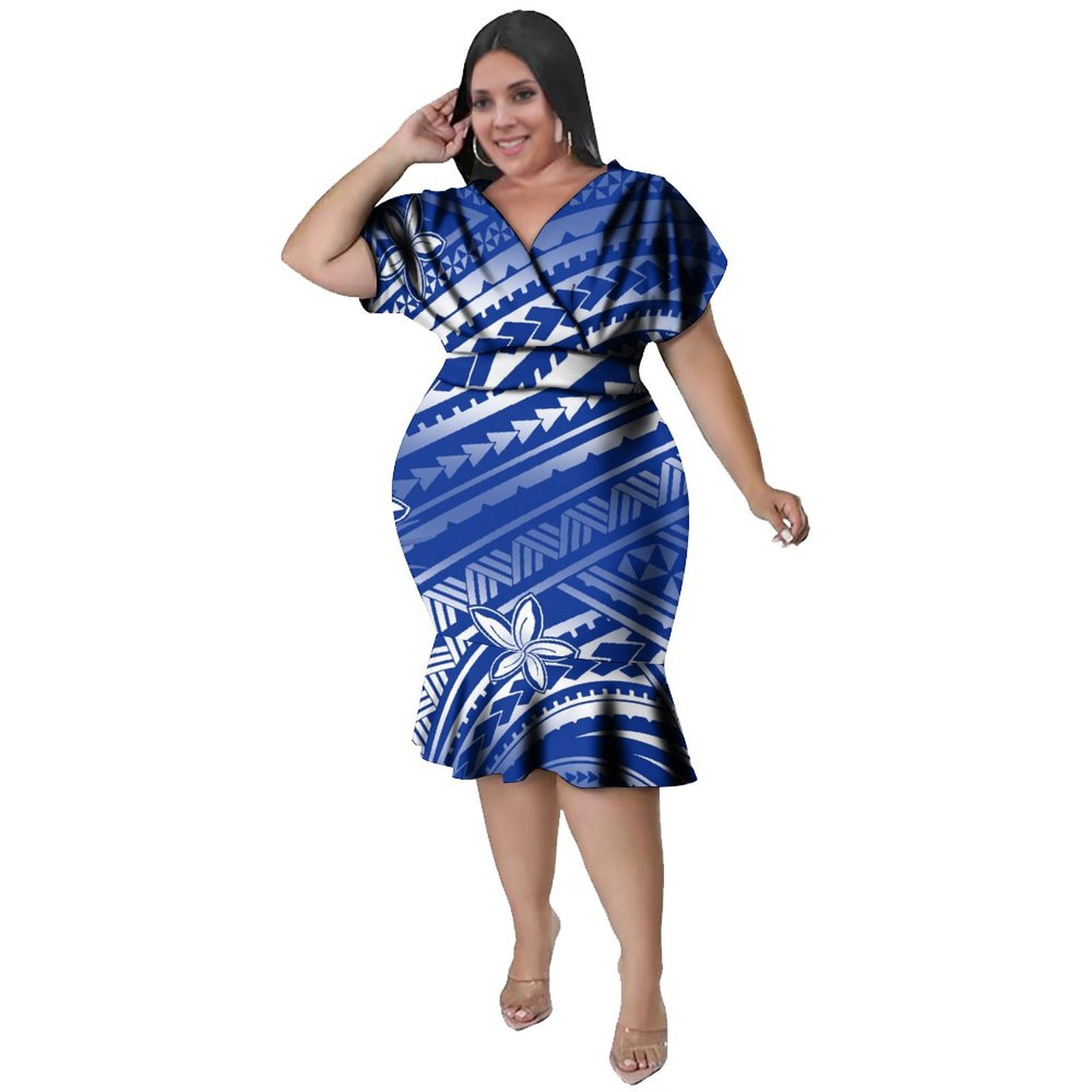 V-halslijn Dames Polynesische  - Ethnic Fabric recensie en prijs