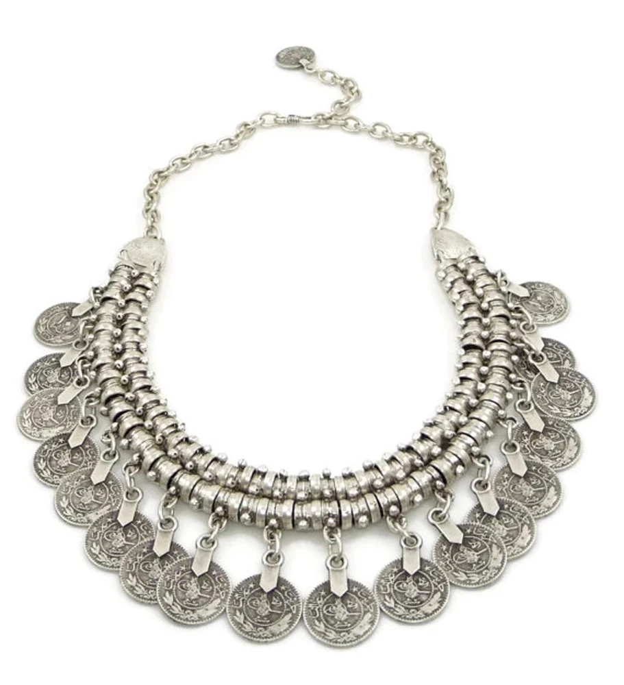 Multi-stijl vintage munt choke - Ethnic Fashion Pakistan recensie en prijs