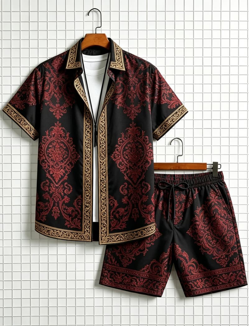 Herenset met etnische print, k - Ethnic Fashion recensie en prijs