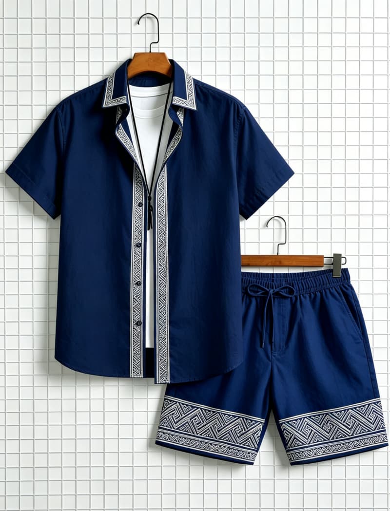 Herenset met etnische print, k - Ethnic Fashion recensie en prijs