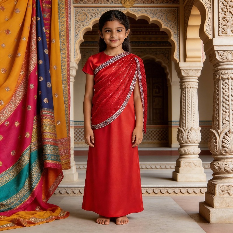 Meisjes Indiase traditionele j - Ethnic Gown recensie en prijs