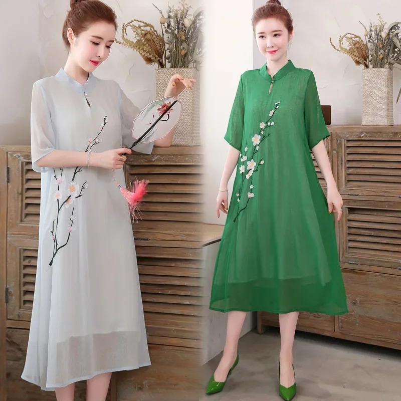 Witte Chinese Qipao Cheongsam  - Ao Dai Vietnam Dress recensie en prijs
