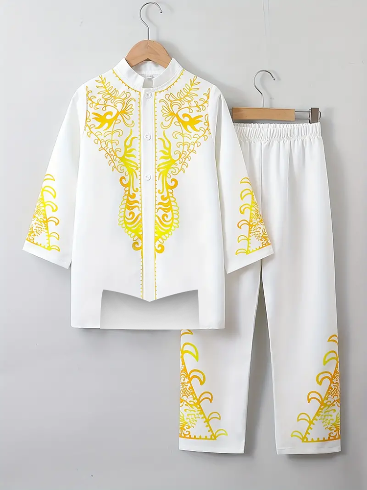 Moslim Gewaad Patroon 3d Print - Ethnic Gown recensie en prijs